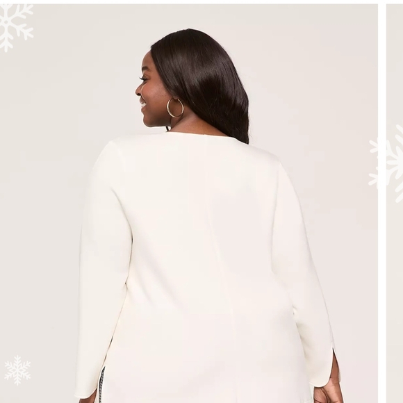 Lane Bryant Women's Ivory Blouse - Picture 5 of 6